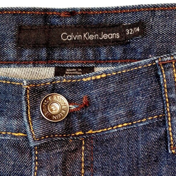 Calvin Klein Jeans  Women's size 14/32   Skinny   Dark Wash   Straight Leg  EXC - Picture 9 of 12